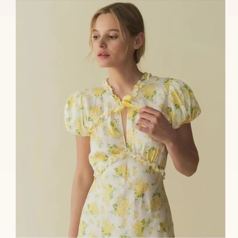 Doen Orianna Dress Salt May Bell Floral - Picture 3 of 10
